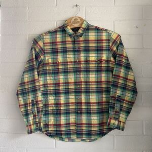 Polo Ralph Lauren Long Sleeve Flannel Shirt Mens XL Multicolor Plaid 100% Cotton